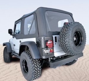 Jeep Wrangler Unlimited LJ Soft Top - Rugged Ridge - XHD - Black Diamond - `04-`06 Jeep Wrangler Unlimited LJ Soft Top - Rugged Ridge - XHD - Black Diamond - `04-`06